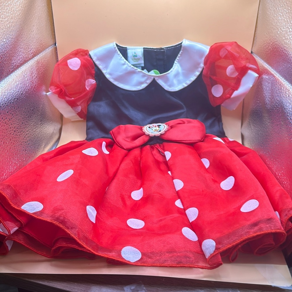 Disney NWT Baby Girl Minnie Mouse Dress size 3/6 months in excellent condition